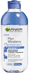 Opakowanie płynu micelarnego dwufazowego z ekstraktem z bławatka od Garnier